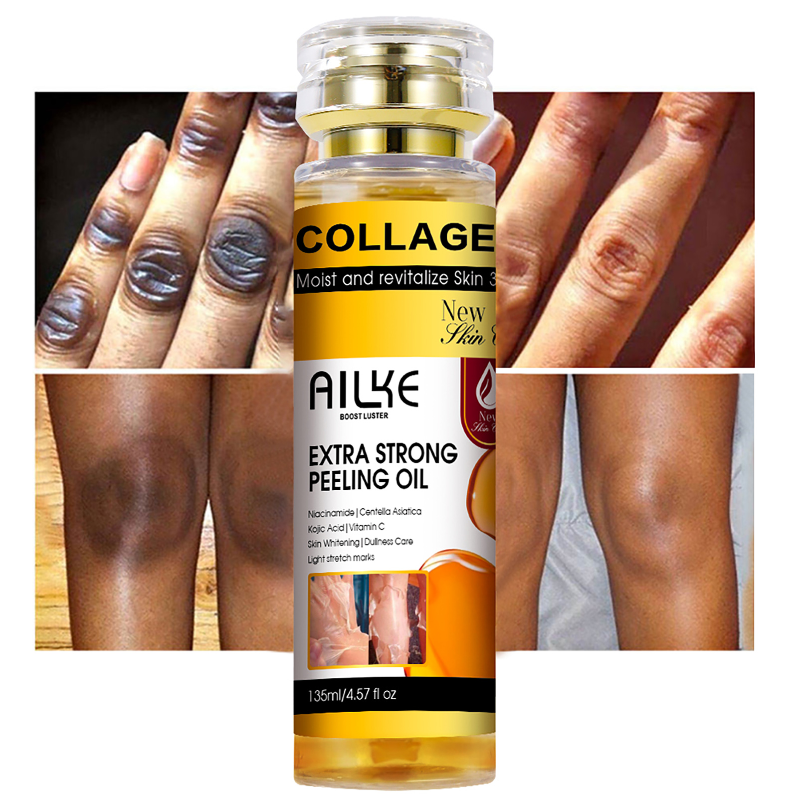 Peptide Neck Cream - AILKE Collagen Yellow Peeling Oil For