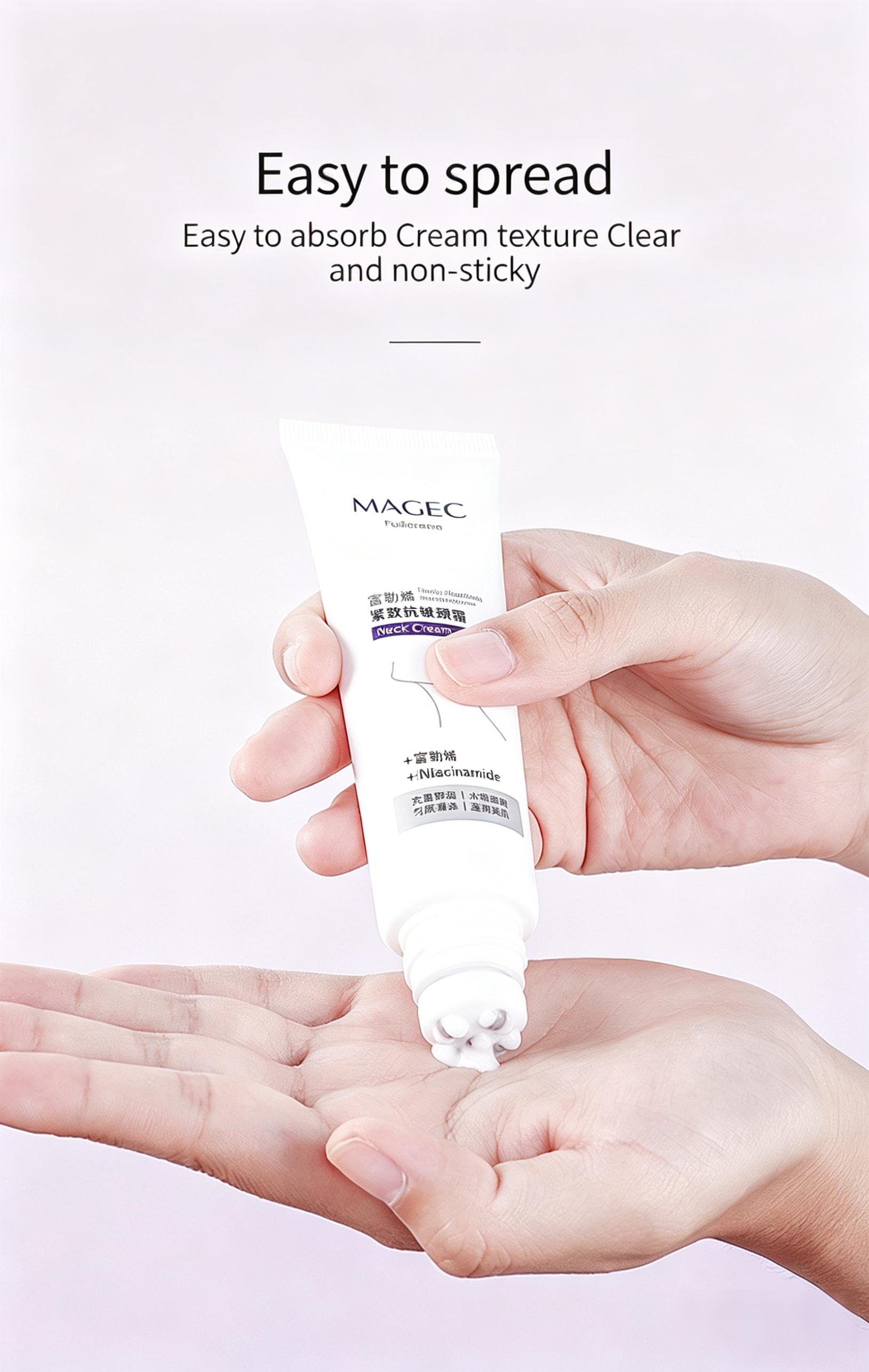 Peptide Neck Cream - MAGEC Double Roller Neck Cream Anti-Wrinkle