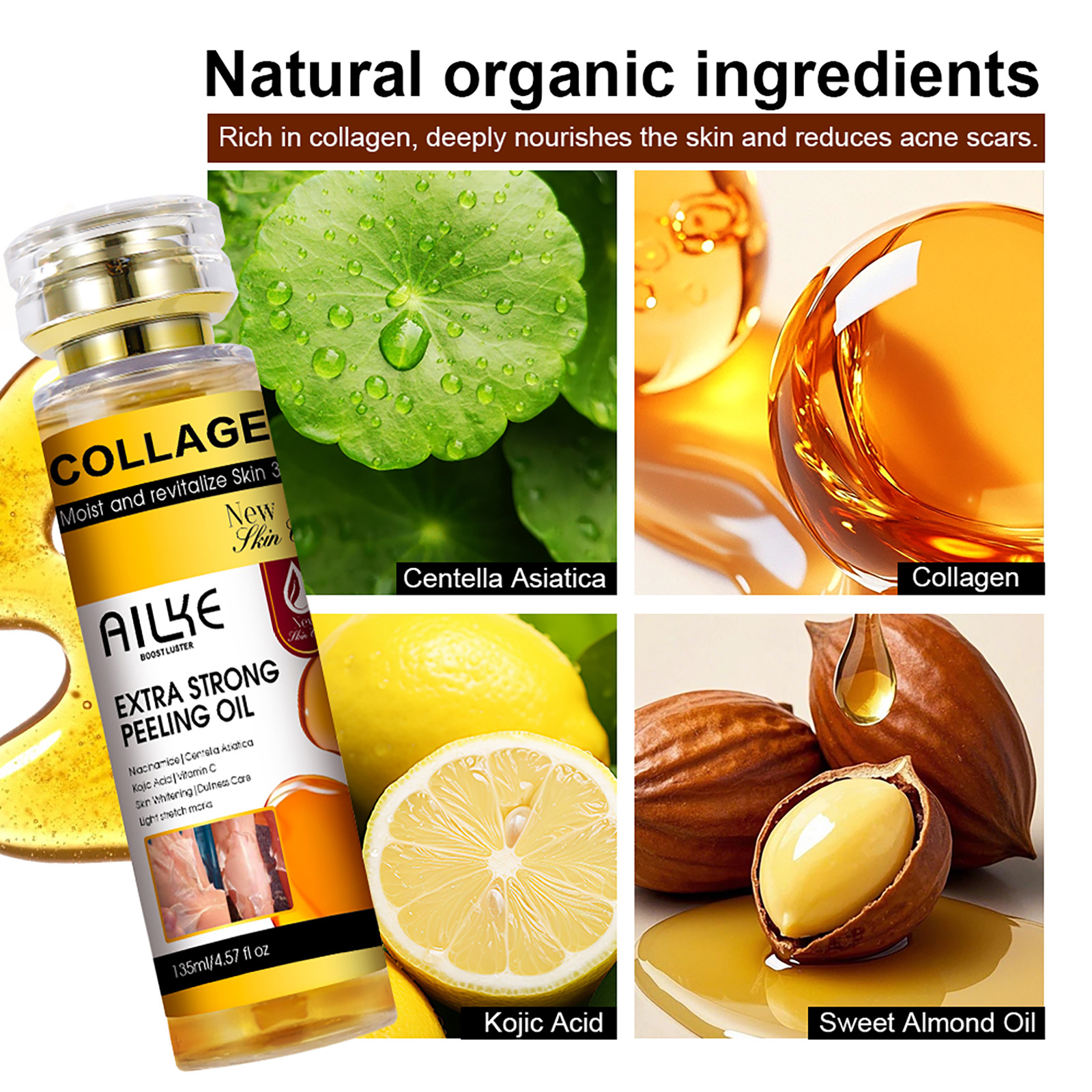 AILKE Collagen Yellow Peeling  – Peptide Neck Cream recenzja i cena