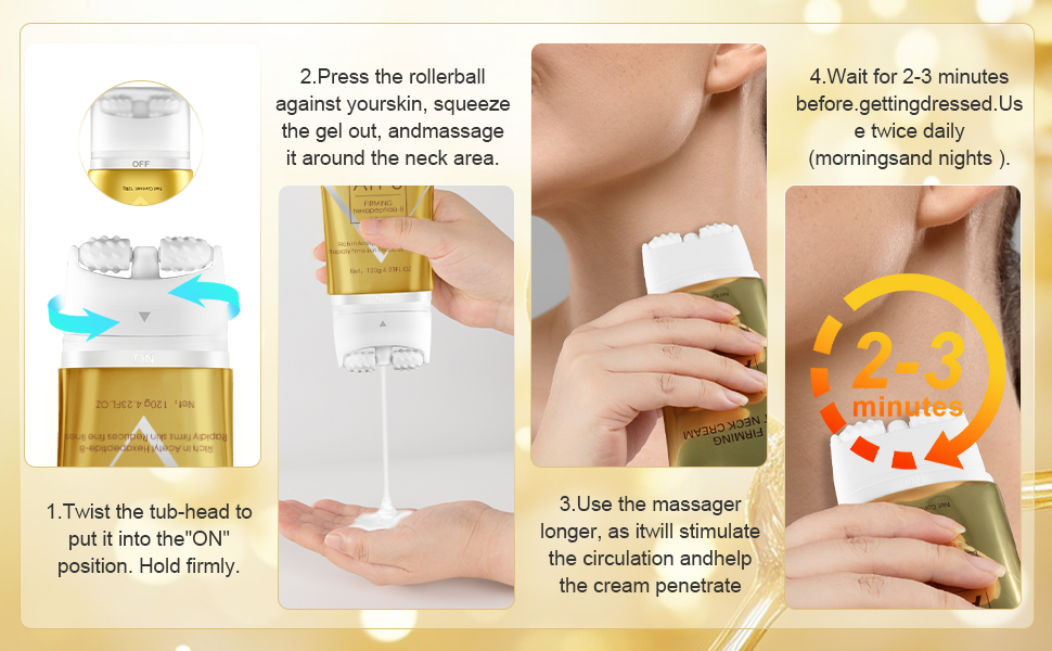 120g Roller Neck Cream Massage – Peptide Neck Cream recenzja i cena